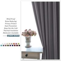 Cortinas Opacas con Ojales para salón, Cortina Aislantes térmicas para Dormitorio, 1 Pieza - details 22