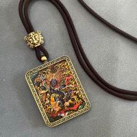 Colgante Xizang del dios de la riqueza de cinco caminos, marca Thangka Buddha, accesorios de recuerdo Daheitian - details 2