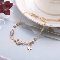 Pulsera de diseño de nicho para mujer, brazalete de perlas de luna y estrella, Simple, a la moda, de lujo - details 4