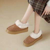 Nuevas botas mullidas por encima de la rodilla de alta calidad con zapatos de mujer de piel cálidos antideslizantes y baratos para invierno sin logotipo - details 3