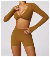 Pantalones Cortos de Yoga de Cintura Alta Control de Abdomen, Levantamiento de Glúteos, Ropa de Gimnasio para Primavera/Verano - details 57