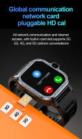 Reloj inteligente 4G, dispositivo con tarjeta SIM, cámara Dual de alta definición, WIFI, Bluetooth, videollamada, Modo deportivo, sistema Android, operación - details 2