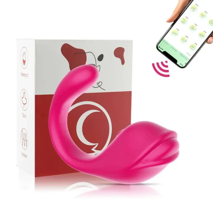 Leten Vibrador Controlado por Aplicación Diversión Intima para Mujeres con 2 Motores - 1