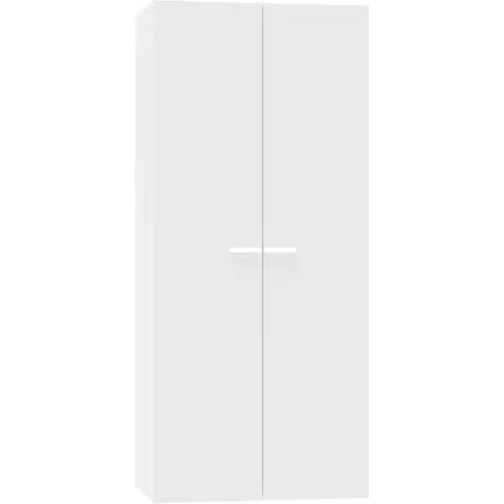 Armario Dormitorio Ropero 2 Puertas, Blanco, 180x79x52 cm(Alto x Ancho x Fondo), Mueble Auxiliar Moderno, Colección Tibet - 1
