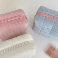 Bolsa de Cosméticos de Colores Sólidos Grande con Cierre de Cremallera - details 16