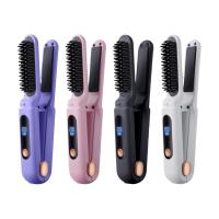 Portátil Sin Cable Alisador de Cabello 3 Velocidades Ajustables Cepillo Eléctrico para Estilizar Rizos Desenredador para Belleza - details 30
