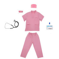 Bata quirúrgica para niños, experimento científico, bata blanca médica, disfraz de enfermera para juego de rol de pequeño médico - details 6