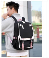 Mochila para Niñas  Mochila de Día al Aire Libre con Puerto de Carga USB 21 Litros Negro Rosa - details 17