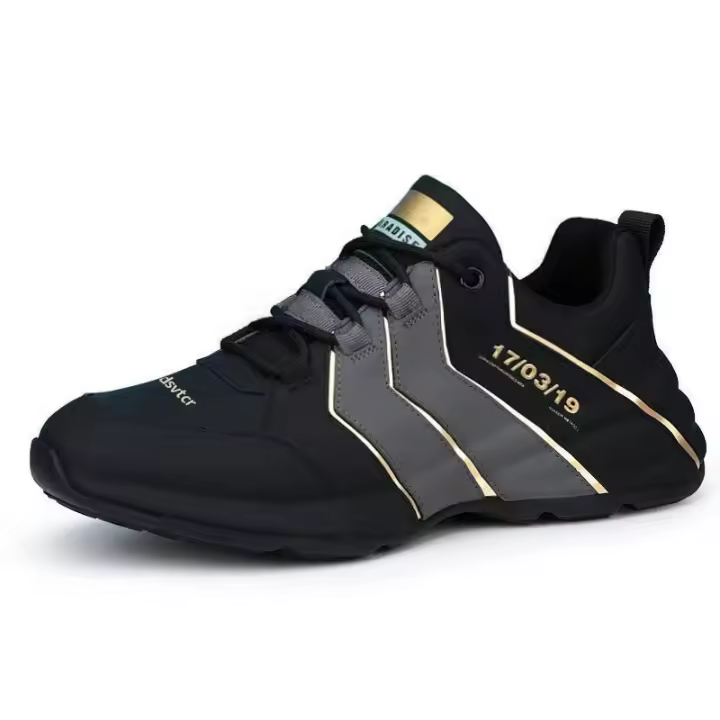 Zapatos casuales de lujo ligeros de cuero para hombres de primavera y otoño Zapatos deportivos para correr para hombres - 1