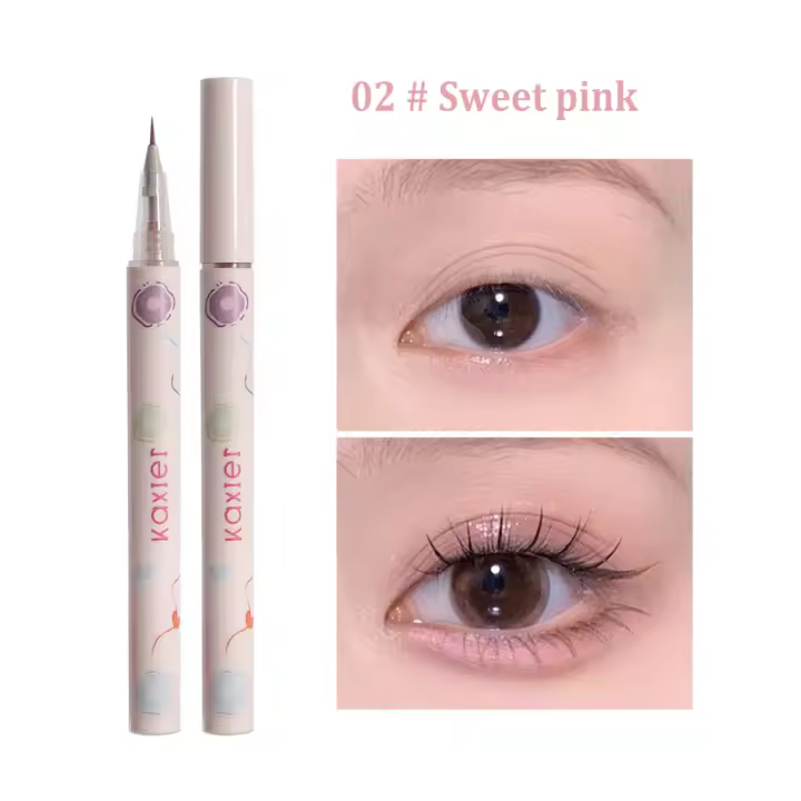 Bolígrafo de Eyeliner Líquido Verde Impermeable, Duradero, 6 Colores, Tiza de Ojos Suave - 1