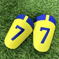 Espinilleras protectoras para piernas de fútbol, ​​espinilleras de entrenamiento ligeras que absorben los golpes, cubierta para piernas, espinilleras de fútbol gruesas EVA - details 7