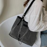 Bolso de Mano de Cuero PU de Gran Capacidad para Mujer Diseño de Lujo con Piedras Preciosas Bolso de Compras de Moda con Mango Superior - details 9