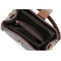 Bandolera de cuero de PU para mujer con asa, bolso de hombro tipo cubo de gran capacidad para mamás de mediana edad - details 21