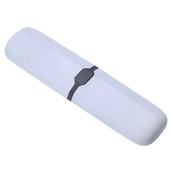 Caja ajustable de viaje para cepillo de dientes, contenedor elástico para pasta de dientes, antibacteriano, color blanco - 1