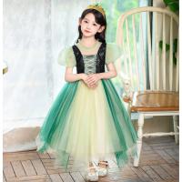Disfraz de princesa Anna verde para niñas pequeñas, disfraz de Halloween, vestido elegante para fiesta de cumpleaños, vestido de carnaval - details 4