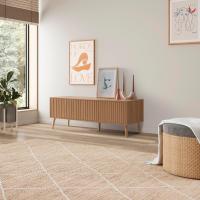 Mueble TV Lluvia 3 Puertas Color Roble, 130 cm (Ancho) 40 cm (Profundidad) 45 cm (Altura) - details 1