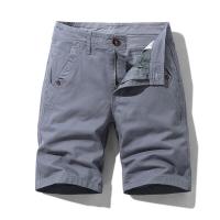 Pantalones Cortos de Cargo de Algodón 100% para Hombres Color Sólido, Múltiples Bolsillos, Ajuste Suelto, Moda Deportiva y de Verano - details 3