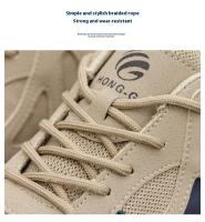 Zapatos de Trabajo Transpirables para Hombres Zapatillas Protectoras Ligeras con Punta de Acero Indestructible A Prueba de Agujeros - details 11
