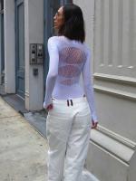 Sifreyr - Corsé para mujer, top de manga larga de alta elasticidad, mono sexy ajustado para fiestas y discotecas - details 16