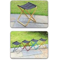 Silla para acampar al aire libre, silla plegable dorada de aleación de aluminio con bolsa, taburete, asiento, pesca, Camping - details 0