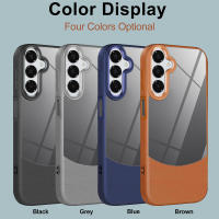 Funda protectora de cuero con vidrio transparente, diseño funcional y elegante para accesorios electrónicos Samsung Galaxy serie A - details 2