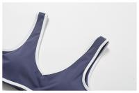 Sujetador deportivo con correa ancha para el hombro, sujetador de Yoga de una pieza resistente a los golpes, Top de Fitness al aire libre para mujer - details 36