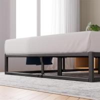 Cama Plataforma de Metal de 25 cm Joseph Somier |   Soporte de láminas de Madera |   almacenamiento bajo la Cama |   140 x 190 cm |   Negro - details 5