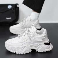 Y 39-44 Zapatos deportivos de tacón alto interiores, versátiles y de moda, blancos, transpirables, nuevos para hombre - details 2