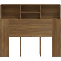 Mueble de Cabeza de Armario de Dormitorio Blanco Estantería de Pared con Almacenamiento - details 43