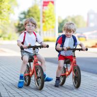Bicicleta Sin Pedales con Freno de 2-6 años, Bici Equilibrio de 14 Pulgadas con Caballete y Timbre, Altura de Sillín Regulable, hasta 40kg, Juguetes para Niña y Niños - details 1