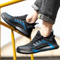 Zapatos De Seguridad Para Hombre Indestructibles Antipinchazos Transpirables Con Punta De Acero Ligeros Botas De Trabajo Con Suela De Goma - details 12