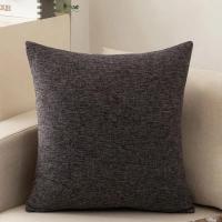 Funda de almohada de algodón y lino para sala de estar, cojín de sofá de color sólido, estilo escandinavo ins, funda de almohada de cintura de invierno - details 9