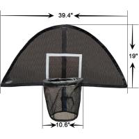 Baloncesto para cama elástica, ligero y universal con 2 piezas de mini baloncesto y bomba, fácil de montar, ajuste para poste curvo o poste recto - details 6