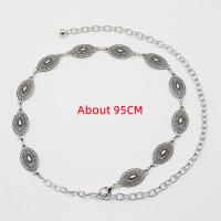 Cinturón de cadena de cintura bohemio de Metal de estilo étnico versátil Retro para mujer, cadena de suéter a moda, sello de cintura, accesorios de decoración corporal - details 0