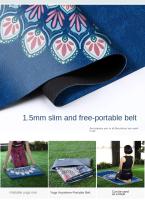 Estampado extra grueso de elastómero termoplástico, antideslizante,183x68x0,15 cm , pulgadas para yoga, pilates y fitness - details 5