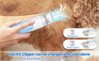 INSE Grooming Vaccum, kit de aseo para mascotas de gran capacidad de 4,5 L y aspiradora de ruido ultrabajo 5 en 1, cortadora para perros y gatos - details 4