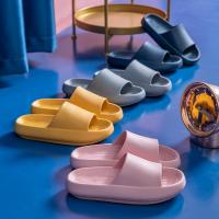 Zapatillas de suela gruesa para hombre y mujer, sandalias suaves de EVA, para el hogar Chanclas de playa, antideslizantes, talla grande 36-45 - details 5