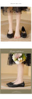 Cabeza cuadrada zapatos de trabajo suelas suaves de las mujeres ocupación comodidad trabajo entrevista asistente de vuelo ocupación zapatos individuales mujeres embarazadas gorro plano ladyshoes - details 3