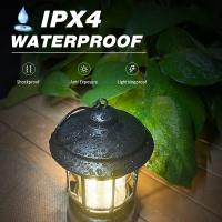 Luz de camping recargable, luz portátil regulable continua, resistente al agua, adecuada para senderismo, pesca, emergencias, hogar, apagones en interiores y exteriores. - details 2