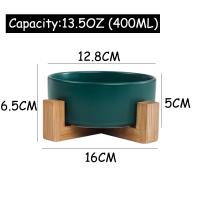 Bol para Mascotas de Cerámica con Soporte de Madera Alimentador y Regador para Perros y Gatos - details 6