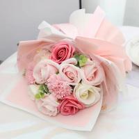 Regalos 11 flores ramo de rosas jabón flor regalo embalaje mano jabón flor decoración Artificial flor falsa decoración de boda - details 10