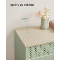 Gabinete de Metal Doble Puerta Magnético Estante Ajustable con Marco de Acero 40 x 80 x 76 cm - details 13