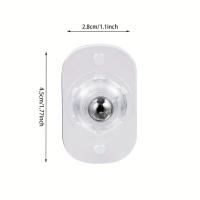 Mini rueda Universal autoadhesiva de 4 piezas, rodillos móviles de bola silenciosa giratoria de 360 °, estabiliza muebles, accesorios para mover - details 5