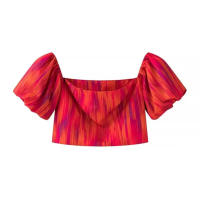 TRAFZA-Conjunto elegante de verano para Mujer, Top corto ajustado con cremallera lateral y Espalda descubierta, a la cadera Falda Midi, paquete salvaje - details 3