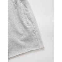 conjunto deportivo Vintage para mujer, traje de pantalones cortos sólidos, camiseta de manga corta con cuello redondo, cortos con cordón, - details 14