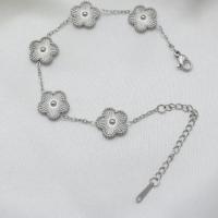 Pulsera floral femenina de acero inoxidable 304L, perfecta para diario y trabajo, regalo elegante de joyería - details 2