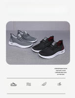 Zapatillas de moda para hombre Zapatillas elásticas ultraligeras y transpirables Suela blanda Zapatos casuales - details 3