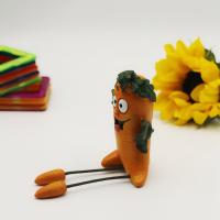 Figura de frutas y verduras de dibujos animados, brócoli, patatas, artesanías de resina, zanahorias, adornos de escritorio, artesanía, estatua de verdura bonita, regalo - details 11