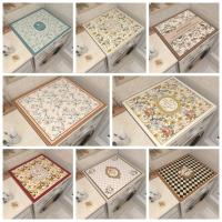 Cubierta antipolvo para lavadora impresa, alfombrilla superior para nevera, antideslizante, resistente a la suciedad, depurable, almohadilla de mesa multifuncional para el hogar - details 7