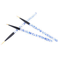 Pincel de Pintura de Línea de Arte de Uñas Set de 3 Pinceles de Brush de Gel UV Acrílico para Diseño Francés Herramienta de Manicura con Linea Cristal y Brillo - details 6